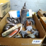 Assortment of radiator clamps, largest 4-1/2