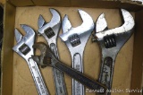 Adjustable wrenches largest is 12