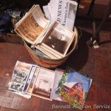 Bushel basket of Wisconsin Fire Journal, Wisconsin Magazine of History, Our Wisconsin, and other