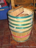 Five bushel baskets, plus some smaller similar baskets. All in overall good condition.