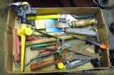 Gardening tools includes sprinkler, hand cutters, spade and more.