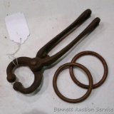 Cast iron bull nose pliers are over 8