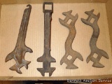 Antique cast iron specialty tools. The longest is 9