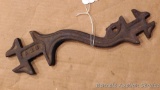 Cast iron specialty wrench possibly a buggy wretch. Measures 10