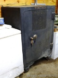 Antique Diebold combination safe was once owned by The Bee of Phillips, WI. Comes with combination.