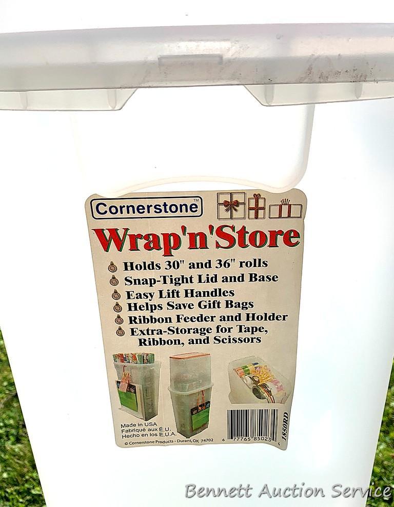 Cornerstone Wrap n Store Plastic Wrapping Paper