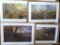 Four signed & numbered prints depicting white tail deer. Three prints by Ron Van Gilder: 'The