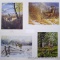 4 signed and numbered prints; 'Sunrise' with Certificate of Authenticity measures 20