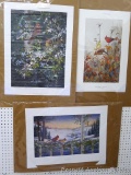 Spring Bonding multi-artist cardinal print by Kloetzke, Gadamus, Zoellick and Schultz and signed by