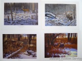 4 signed and numbered prints; 'Walkin' The Line' measures 20