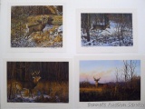 4 signed and numbered prints by Don Kloetzke. Something In The Air, Shadow Boxing, Harvest Moon and