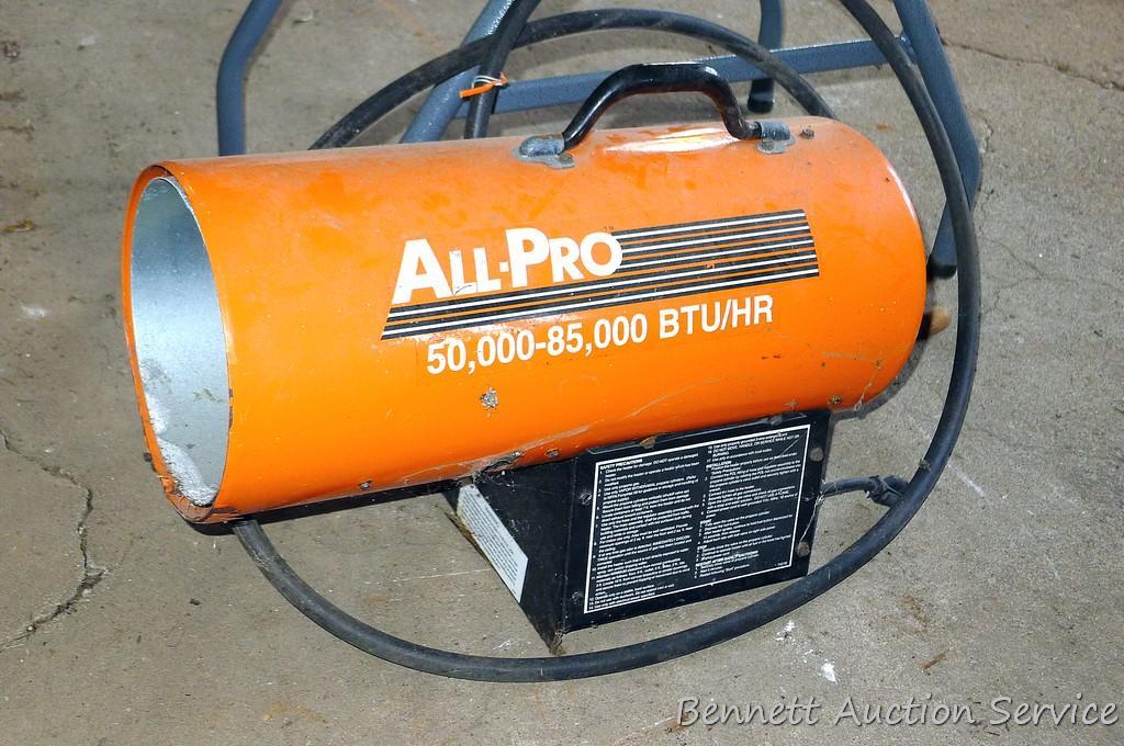 All-Pro propane heater, 50,000-85,000 BTU/HR 20 | Proxibid