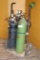 Oxygen/Acetylene tanks with Harris gauges, torch, strikers, safety glasses. Cart is 24