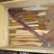 Contents in box; wooden handles for axe & hammers longest is 24