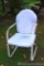 Super vintage steel yard chair is in decent condition and will look great by your fire pit.