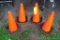 Four emergency cones 19