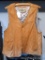 Insulated deerskin vest by Mid-Western SportTogs of Berlin, Wisconsin. Size 44.
