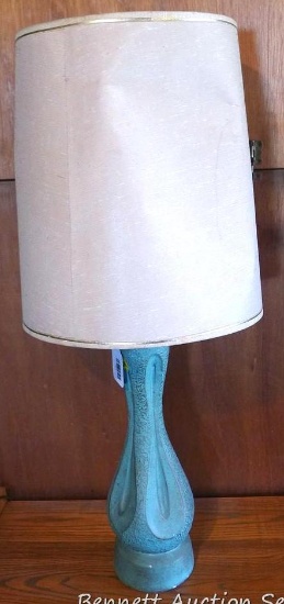 Really cool aqua table lamp stands 34" tall.
