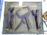 Cummins 3pc. Welding Clamps No. 5129 in cloth carry case.