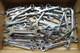 Lots of wrenches including combination & open end, largest is 5/8