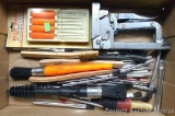 Sylc mini pick & hook sets; staple gun; assorted brushes.