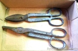 Two tin snips largest is 13