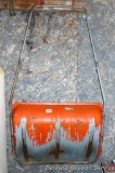 Sturdy all steel snow scoop is in good condition. 2-1/2' wide.