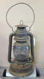 Metal lantern with Dietz globe 15-1/2