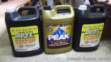No shipping. Three gallons of anti-freeze includes 2 of 50/50 pre-diluted & 1 of Peak Global.