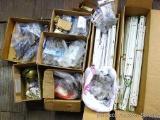 Two shelves of cabinet hardware incl DRW guides, largest is 22