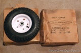 Pair of tires NIP pneumatic tires 400x6. Would be great for lawn cart.