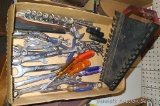 Combination wrenches; 6 point sockets; screw drivers; adjustable wrench; ignition wrenches and more.