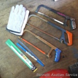 Leather gloves; hack saws & blades.