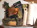 Large and small dog trainers; gun socks with silicone; foot warmers; butt pad; tactical belt; Marlin