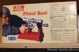 MTM pistol rest in original box, as new.