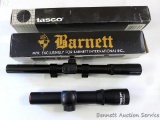 Barnett 2.5x20 cross bow scope with triple reticle, scope is clear. Also includes Tasco 4x15 scope