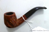 Custom-built imported briar smoking pipe has barely been smoked and is 5-5/8