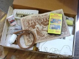 Deluxe Leathercraft Kit by Tandy as pictured, plus a jar of leather waterproofer.