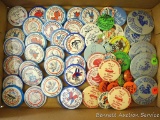 Phillips Czechoslovakian Fest buttons dating from 1992 to 2008; Willow Region Snowmobile Derby,