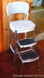 Kitchen step stool is sturdy and in overall good used condition.