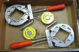 Two Merle adjustable corner clamps. Clamps from 2-5/8