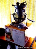 Back to Basics Steam Canner appears complete and comes with original box; apple peeler/slicer;