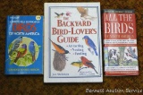 Bird identification and fact books including All the Birds of North America, The Backyard