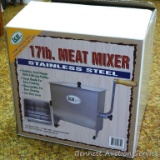 LEM 17 lb. stainless steel meat mixer comes in original box.