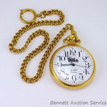 KMC quartz pocket watch is in good condition. Proxibid