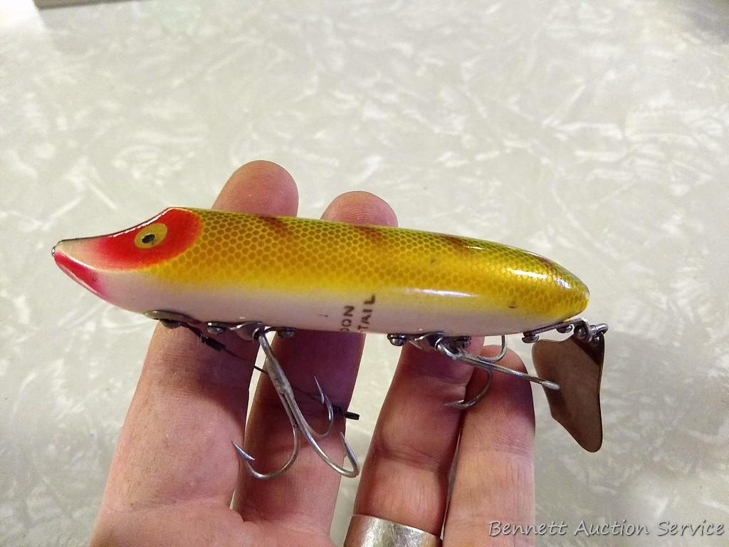 Heddon Flap-Tail fishing lure in a very nice