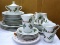 Set of 4 holliday china dishes plus serving platters, candlestick holders, more.