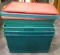 Four Rubbermaid totes with lids, three are 12