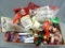 Puzzles, Santas, notepadsd, plant stakes, battery candles, more. Battery candles are about 8-1/2
