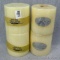Four new white candles all have three wicks. Candles are all about 5-1/2